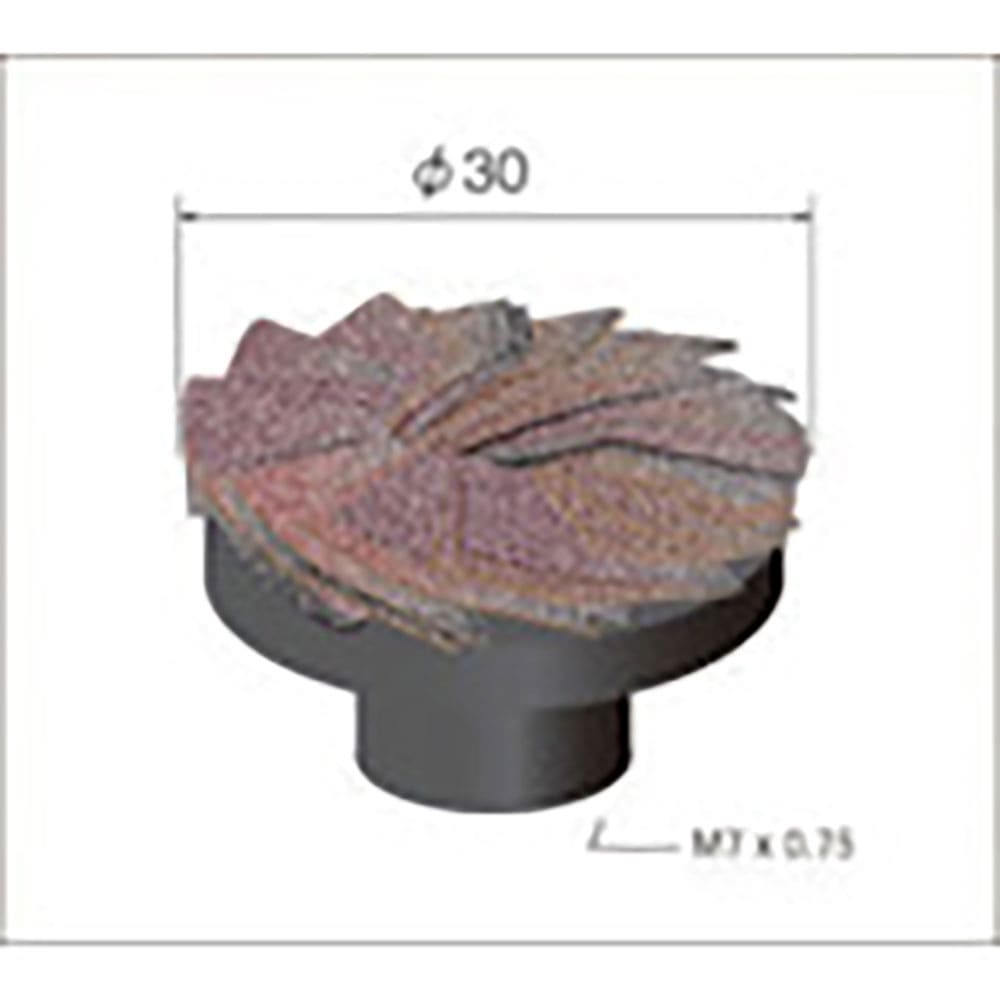 ナカニシ　トップポリサンド　５個入　φ３０　＃１８０　６４８４６＿