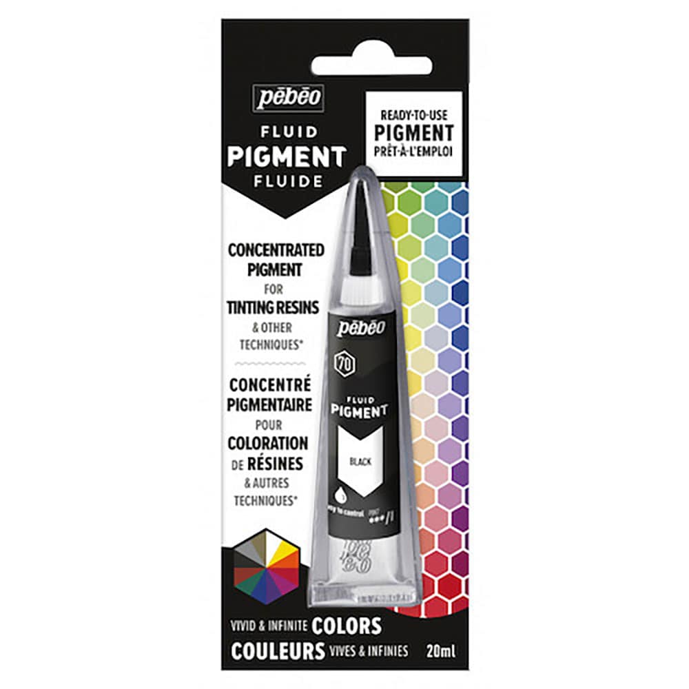 Pebeo 【油性リキッド顔料】 フルイドピグメント20ml ブラック 650670_
