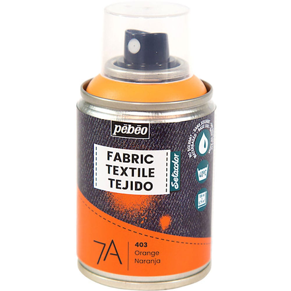 Ｐｅｂｅｏ　布用水性アクリルスプレーセタスプレー　１００ｍｌ　オレンジ　８０５４０３＿