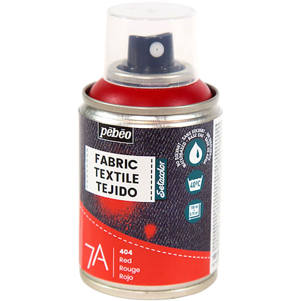 Ｐｅｂｅｏ　布用水性アクリルスプレーセタスプレー　１００ｍｌ　レッド　８０５４０４＿