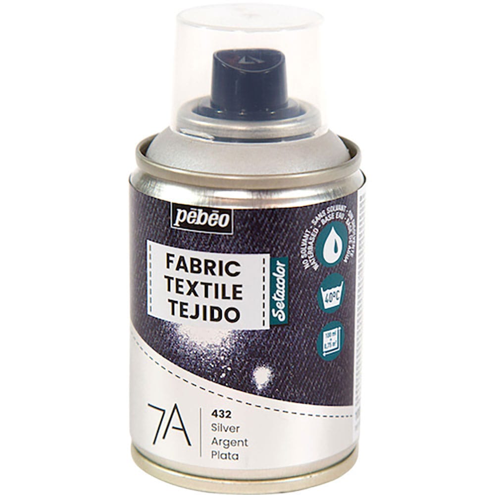 Pebeo 布用水性アクリルスプレー セタスプレー 100ml シルバー 805432_