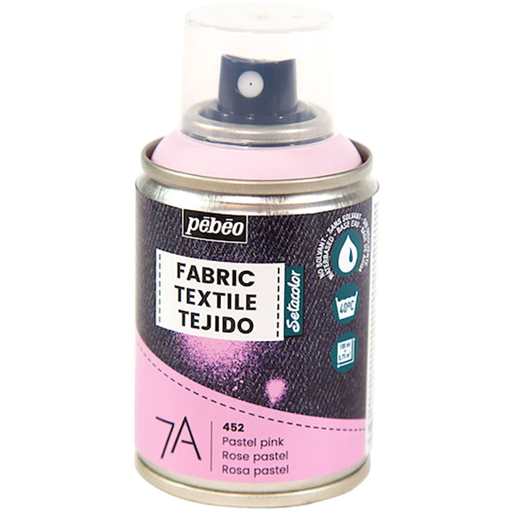 Ｐｅｂｅｏ　布用水性アクリルスプレー　セタスプレー　１００ｍｌ　パステルピンク　８０５４５２＿