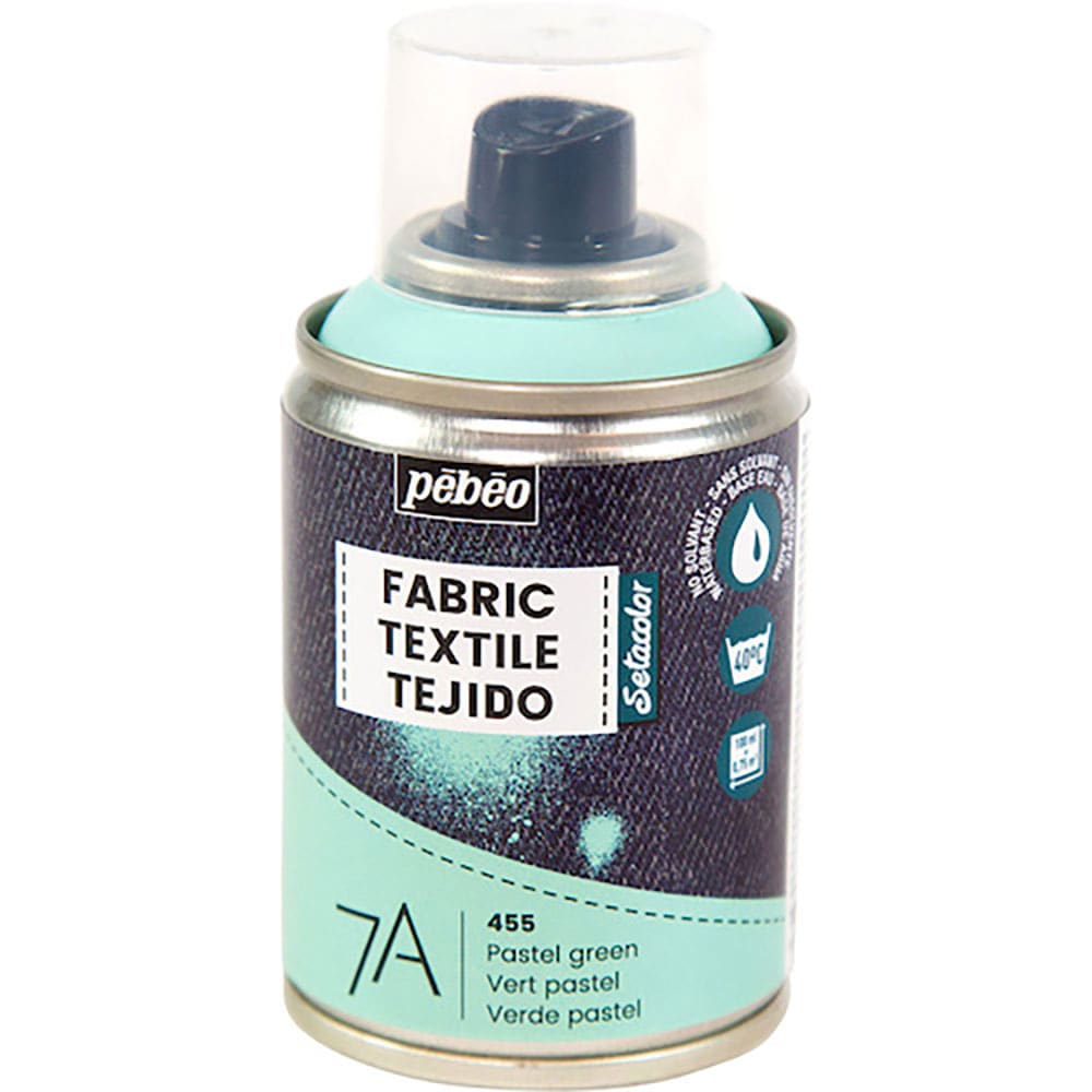 Ｐｅｂｅｏ　布用水性アクリルスプレー　セタスプレー　１００ｍｌ　パステルグリーン　８０５４５５＿