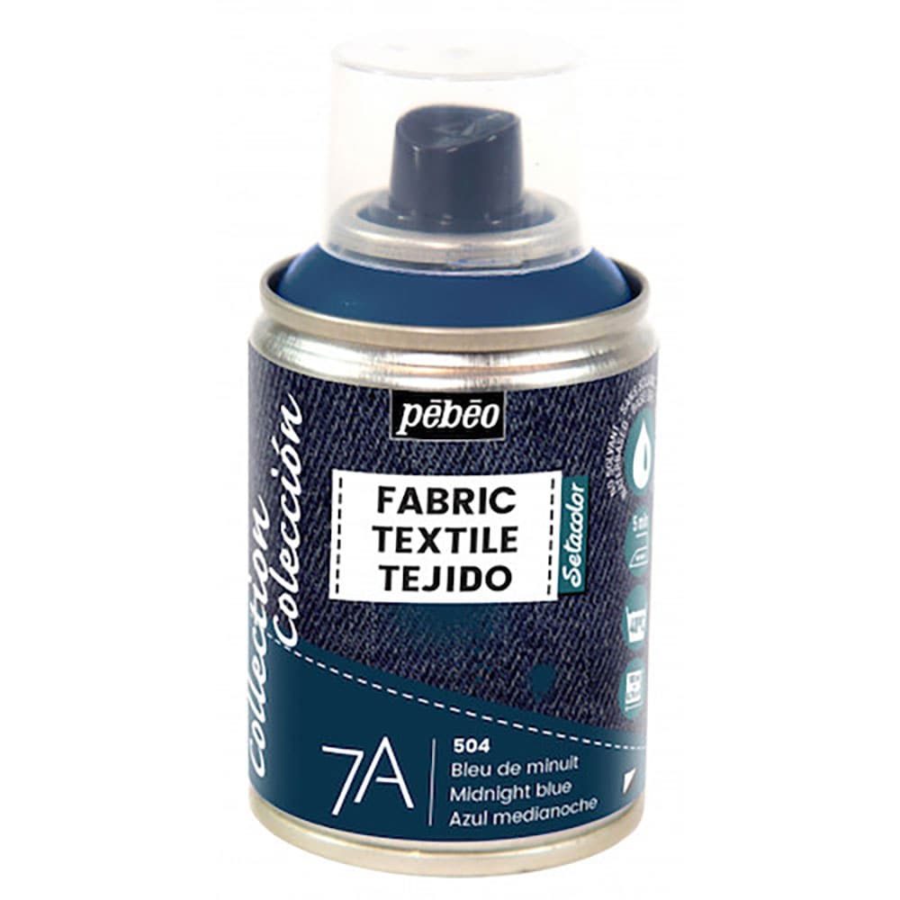 Pebeo 布用水性アクリルスプレー セタスプレー 100ml ミッドナイトブルー 805504_