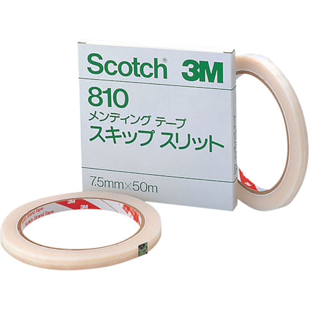 3M メンディングテープ スキップスリット810 7.5mmX50m 810 7.5_