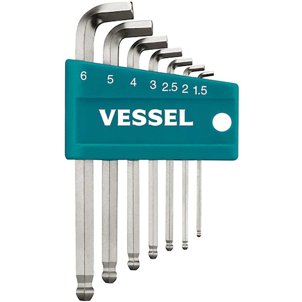 VESSEL 8207BP-S 本締めボールポイントレンチ 7本組ショート 8207BP-S_