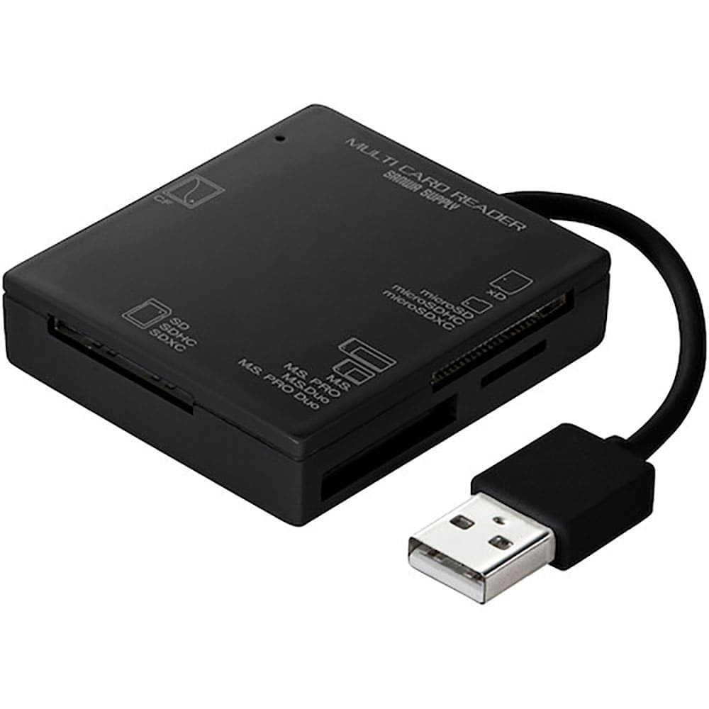 ＳＡＮＷＡ　ＵＳＢ２．０　カードリーダー　ＡＤＲ－ＭＬ１５ＢＫＮ＿