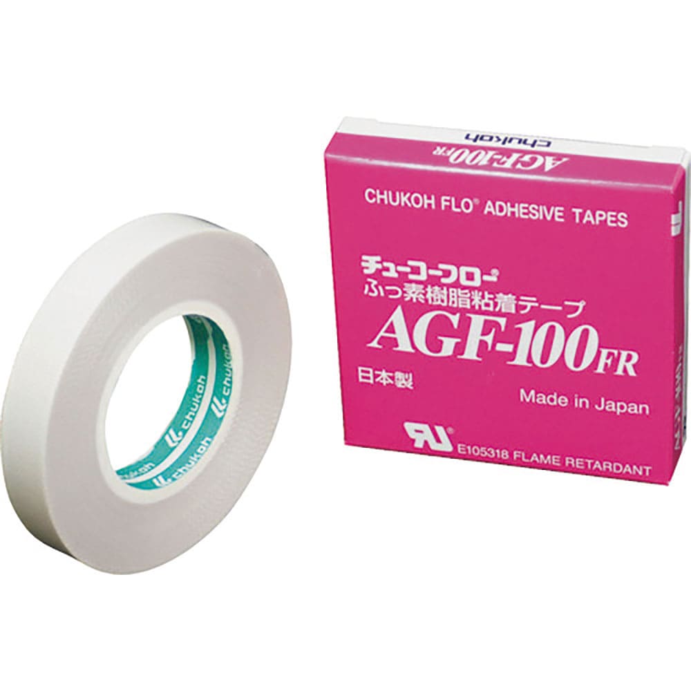 chukoh フッ素樹脂(テフロンPTFE製)ガラスクロス粘着テープ AGFー100FR 0.30_