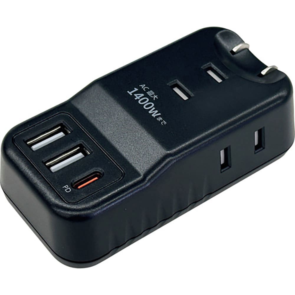 air-J 業界最小クラスモバイルタップACX3,USBX2,type-c(PD20W)X1 WH_