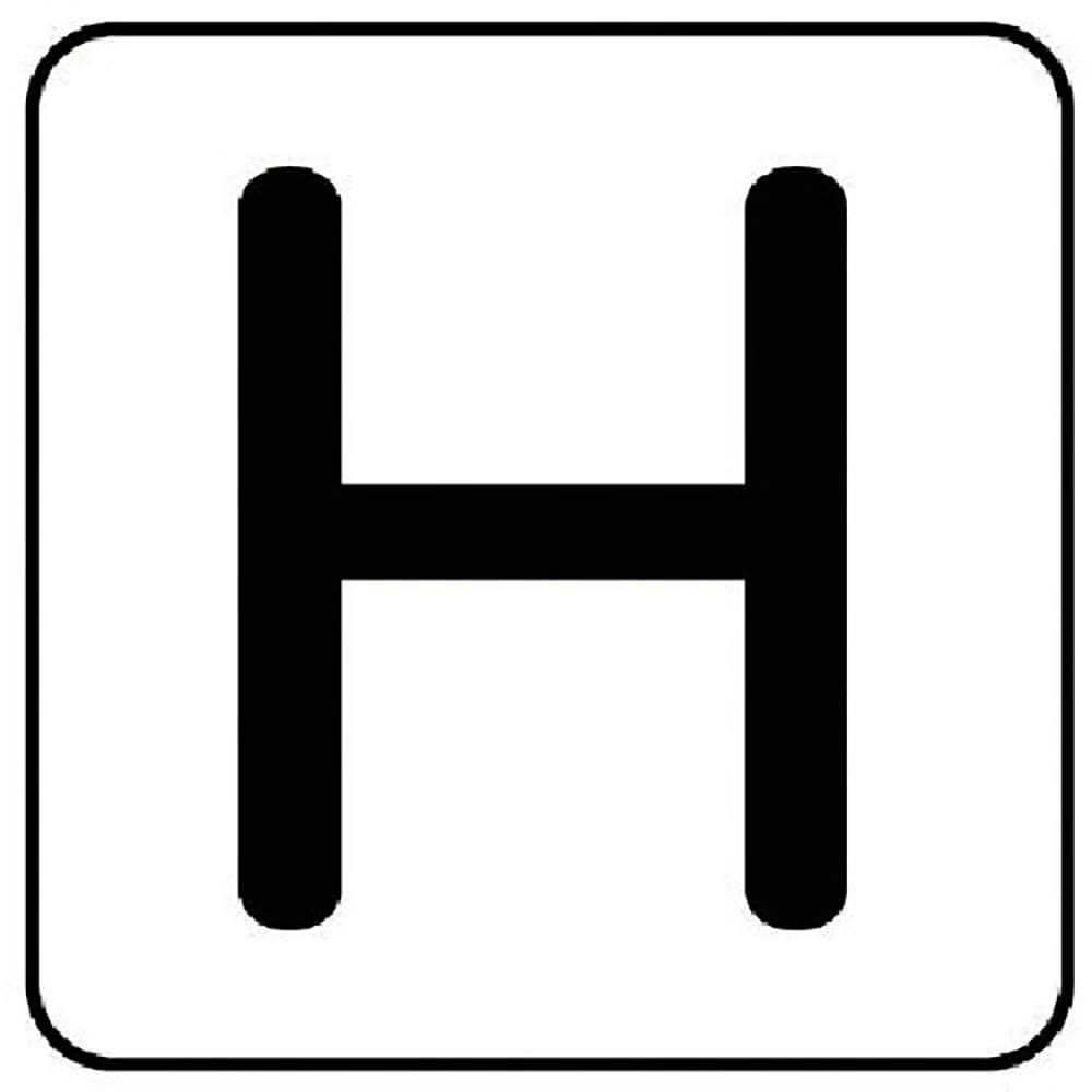 ユニット 配管ステッカー H(大) アルミ 80×80 10枚組 AS.25.8L_