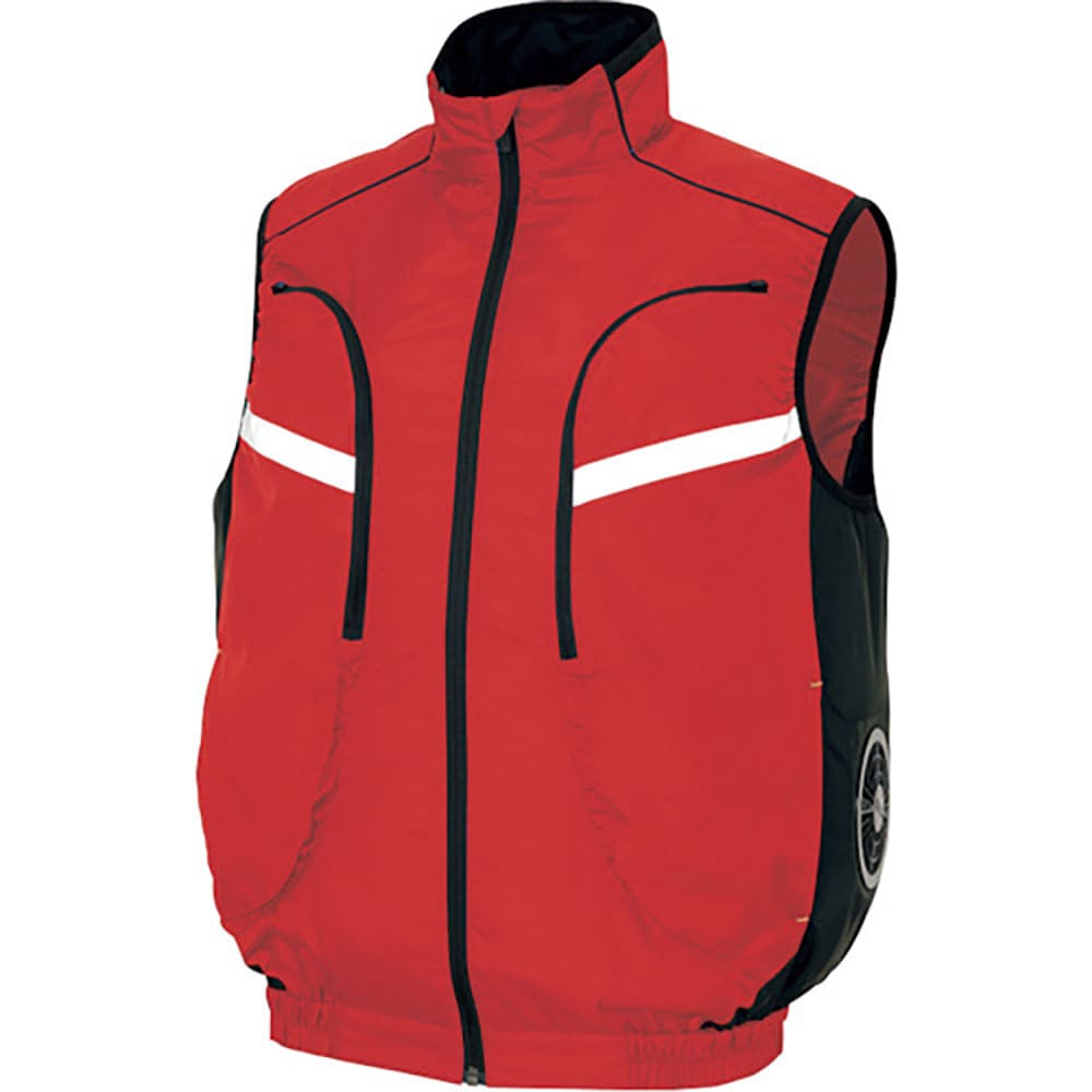 アイトス 物流作業対応型空調服ベスト(空調服TM) レッド M AZ50195-009-M_
