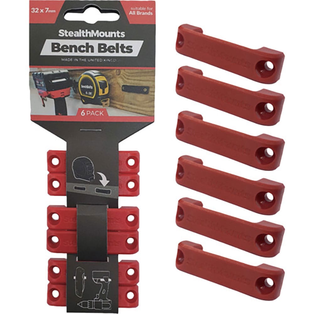 ステルスマウント ベンチベルト(6個入り)レッド BB-RED-6_