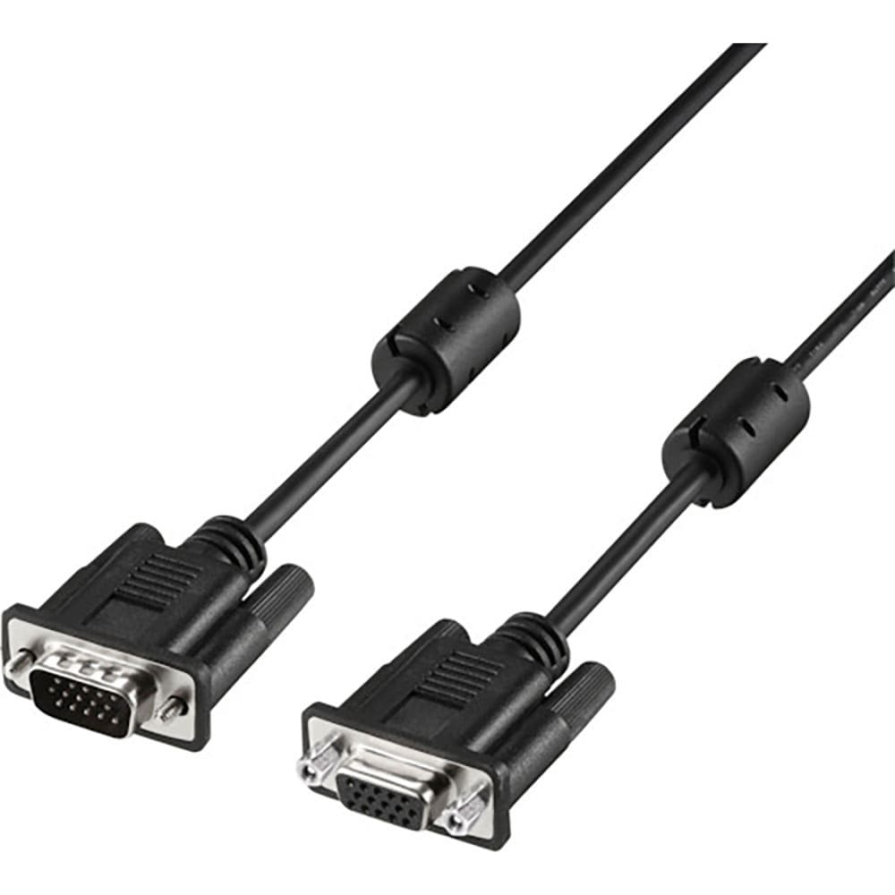 ＢＵＦＦＡＬＯ　ディスプレイ延長ケーブル　Ｄ－ｓｕｂ１５ｐｉｎ　５ｍ　ブラック　ＢＤＥ５０ＢＫ＿