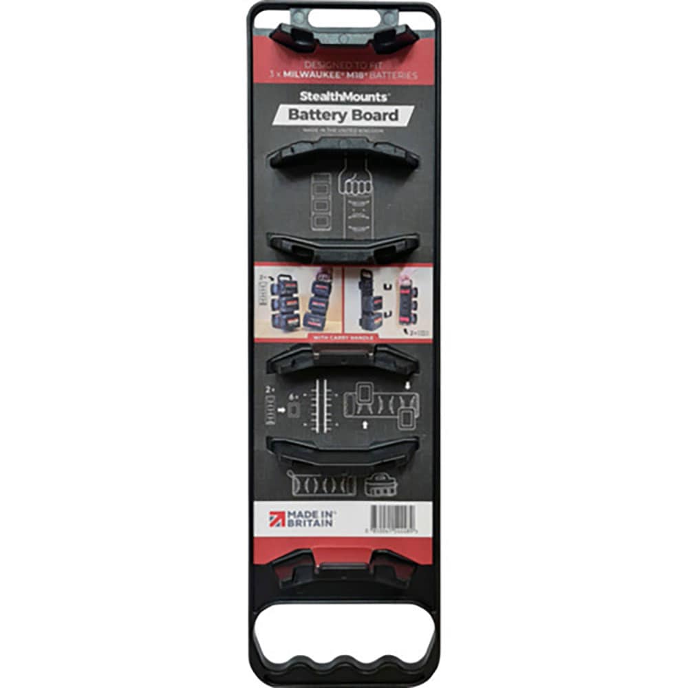 ステルスマウント　バッテリーボードミルウォーキーＭ１８用ハンドルブラック　ＢＤ－ＭＷ１８－Ｈ－１＿