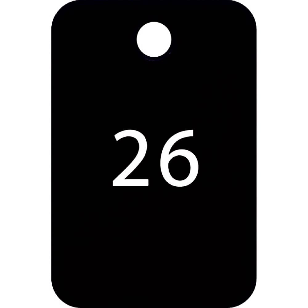 ＯＰ　番号札　四角　大　番号入り２６～５０　黒　（２５枚入）　ＢＦ－５５－ＢＫ＿