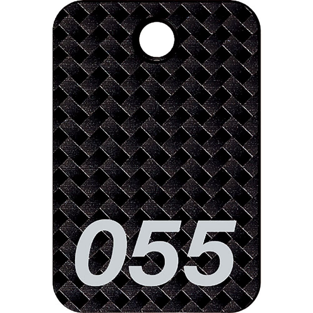OP 番号札 四角 大 番号入り51~75 黒 (25枚入) BF-82-BK_