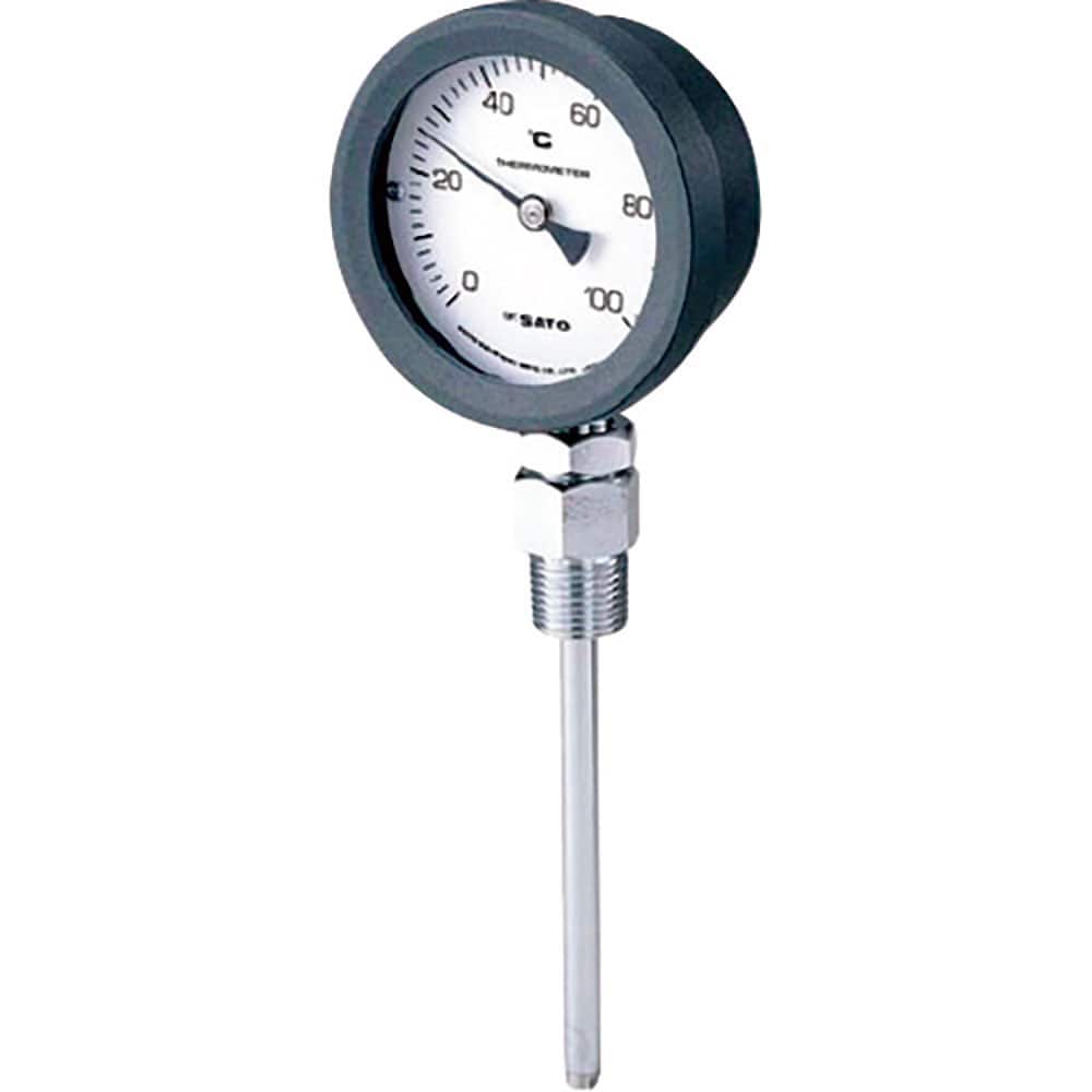 佐藤 バイメタル式温度計BM-S-75P 0~150℃ 50L(2104-00) BM-S-75P_
