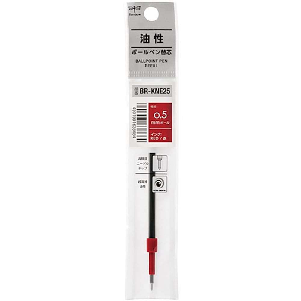 Ｔｏｍｂｏｗ　ボールペン替芯　赤　モノグラフライト用　ＢＲ－ＫＮＥ２５＿