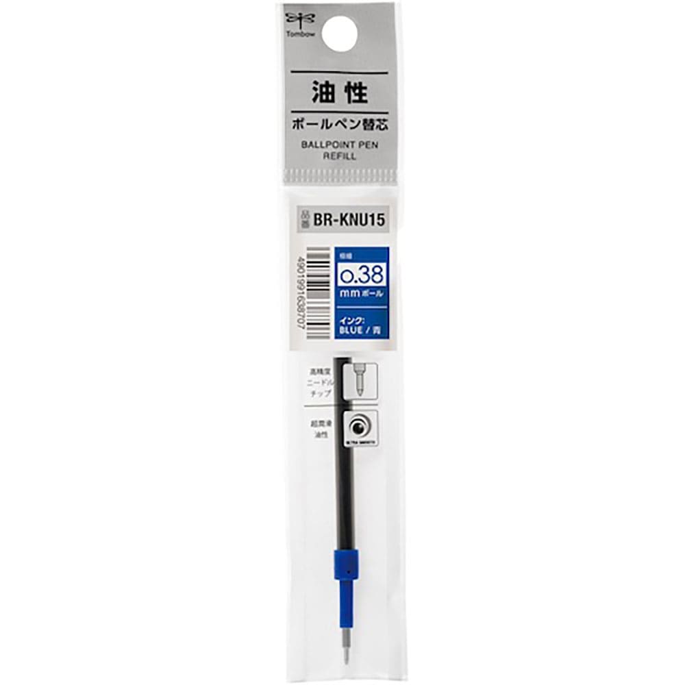 Ｔｏｍｂｏｗ　ボールペン替芯　青　モノグラフライト用　０．３８　ＢＲ－ＫＮＵ１５＿