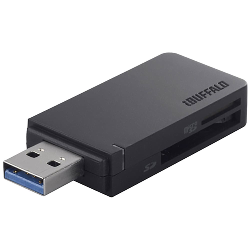 BUFFALO 高速カードリーダー/ライター USB3.0&ターボPC EX対応モデル ブラック _