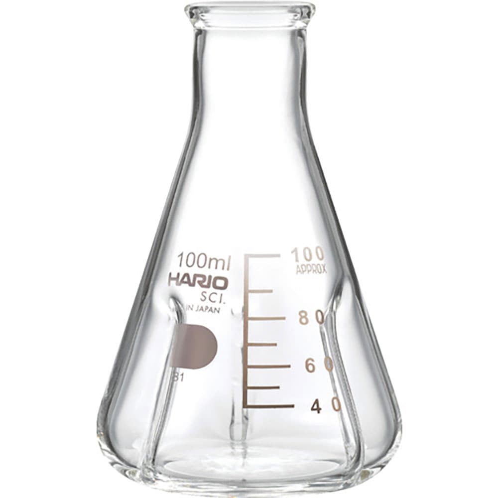 ＨＡＲＩＯ　バッフル付き三角フラスコ１００ｍｌ　ＢＳＦ－１００－ＳＣＩ＿