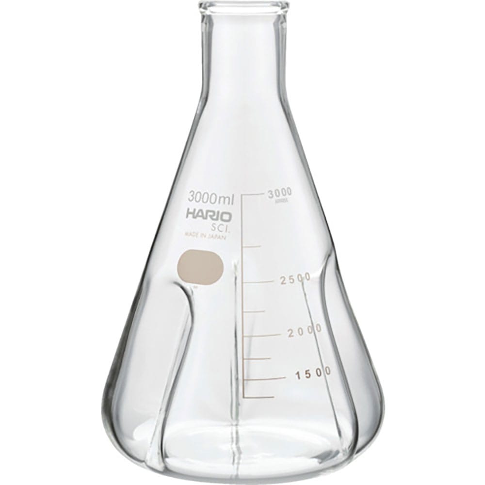 ＨＡＲＩＯ　バッフル付き三角フラスコ３０００ｍｌ　ＢＳＦ－３Ｌ－ＳＣＩ＿