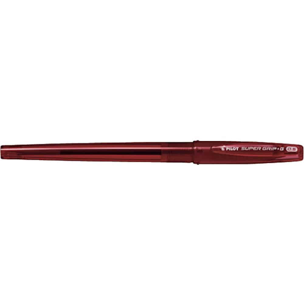 PILOT 油性ボールペン スーパーグリップG キャップ式 レッド BSGC-10EF-RR_