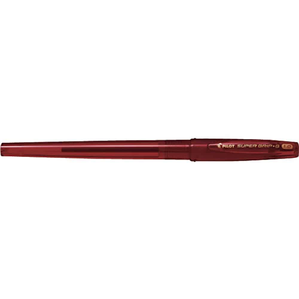 ＰＩＬＯＴ　油性ボールペン　スーパーグリップＧ　キャップ式　レッド　ＢＳＧＣ－１０Ｍ－ＲＲ＿