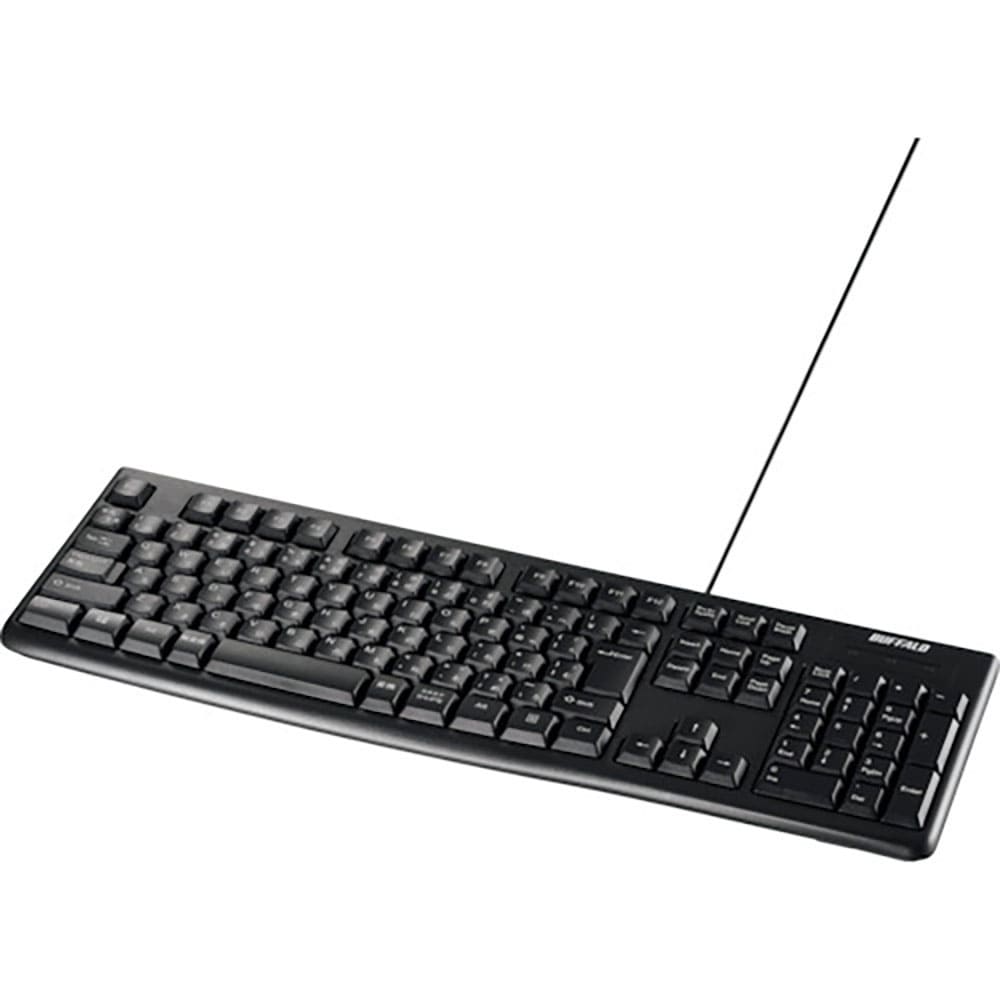 ＢＵＦＦＡＬＯ　ＵＳＢ接続　有線スタンダードキーボード　ブラック　ＢＳＫＢＵ１００ＢＫ＿