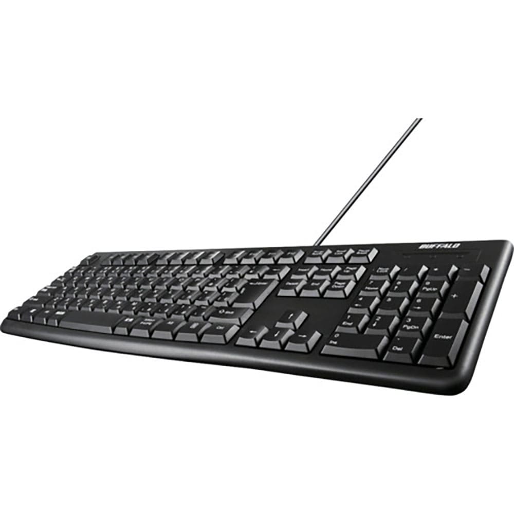 ＢＵＦＦＡＬＯ　ＵＳＢ接続　有線スタンダードキーボード　ブラック　ＢＳＫＢＵ１００ＢＫＺ＿
