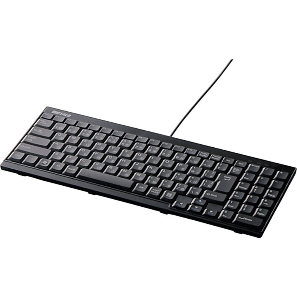 ＢＵＦＦＡＬＯ　ＵＳＢ接続　有線スリムキーボード　ブラック　ＢＳＫＢＵ１４ＢＫ＿