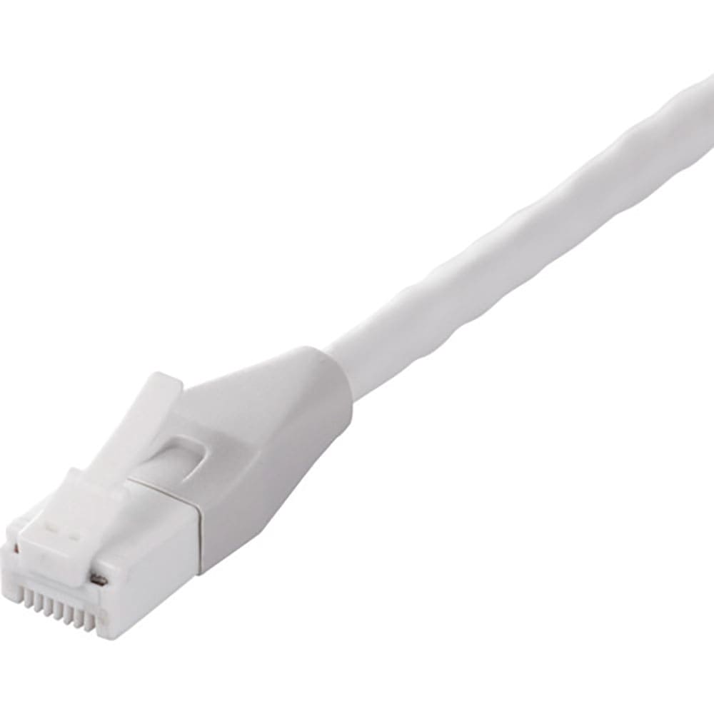 ＢＵＦＦＡＬＯ　Ｃａｔ６Ａ　ツメの折れないＬＡＮケーブル　標準　ストレート　１０ｍ　ホワイト　ＢＳ＿