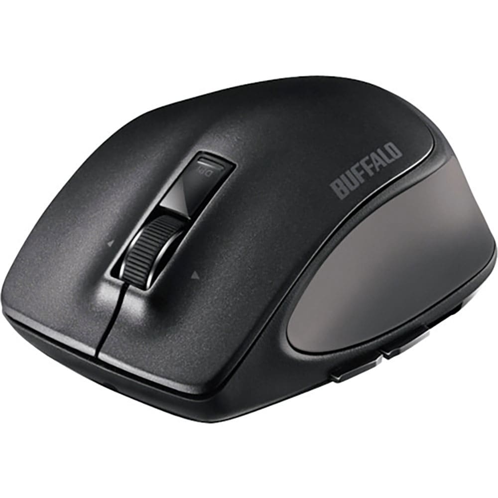 BUFFALO Bluetooth BlueLED プレミアムフィットマウス Lサイズ ブラック _