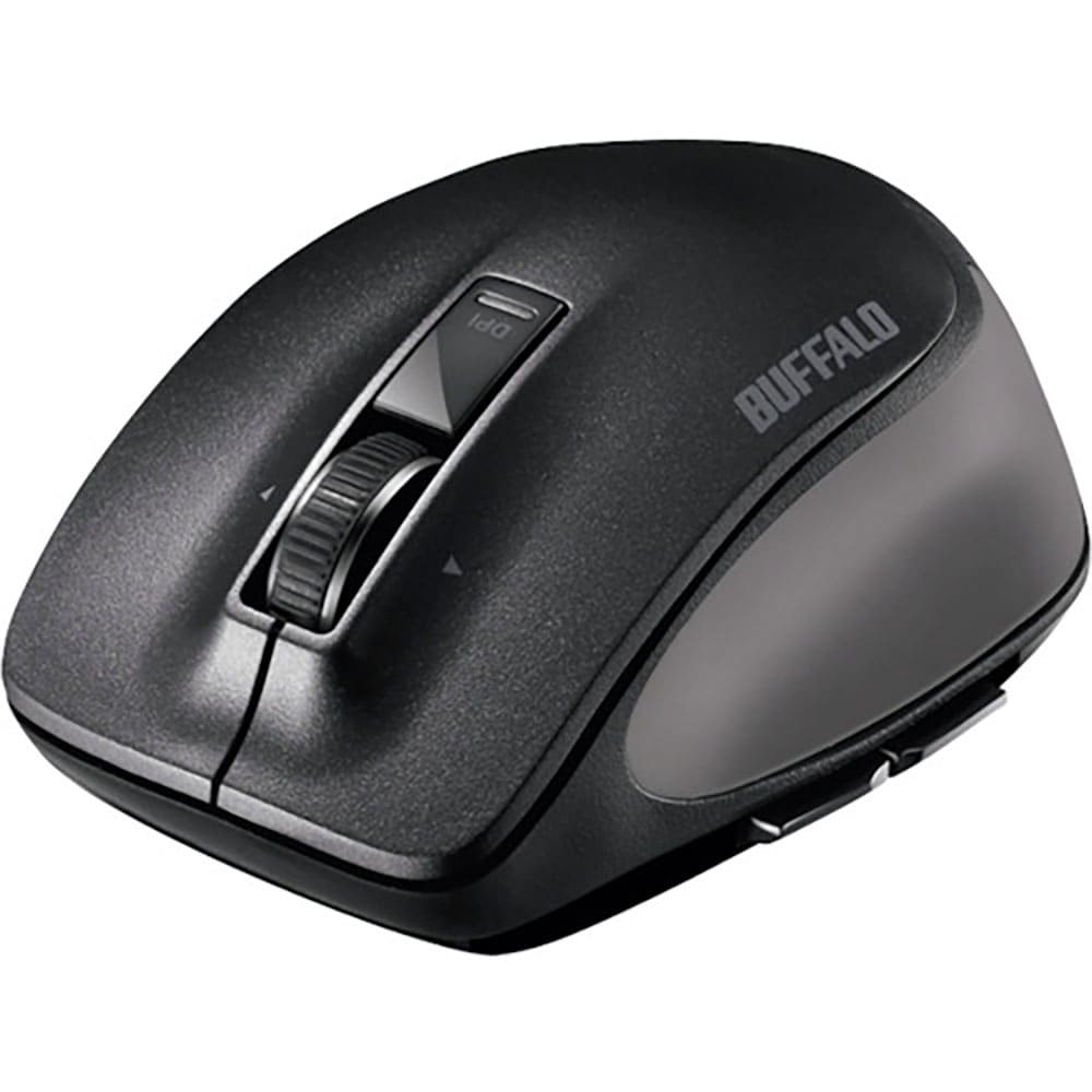 BUFFALO Bluetooth BlueLED プレミアムフィットマウス Mサイズ ブラック _