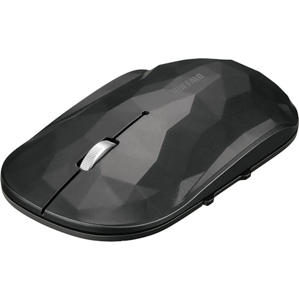 ＢＵＦＦＡＬＯ　薄型　５ボタン　Ｂｌｕｅｔｏｏｔｈ　ＢｌｕｅＬＥＤマウス　ジオメトリー　ブラック　＿