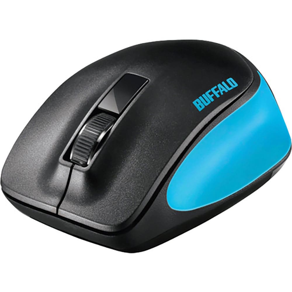 BUFFALO 無線 BlueLED 3ボタン プレミアムフィットマウス ブルー BSMBW300_