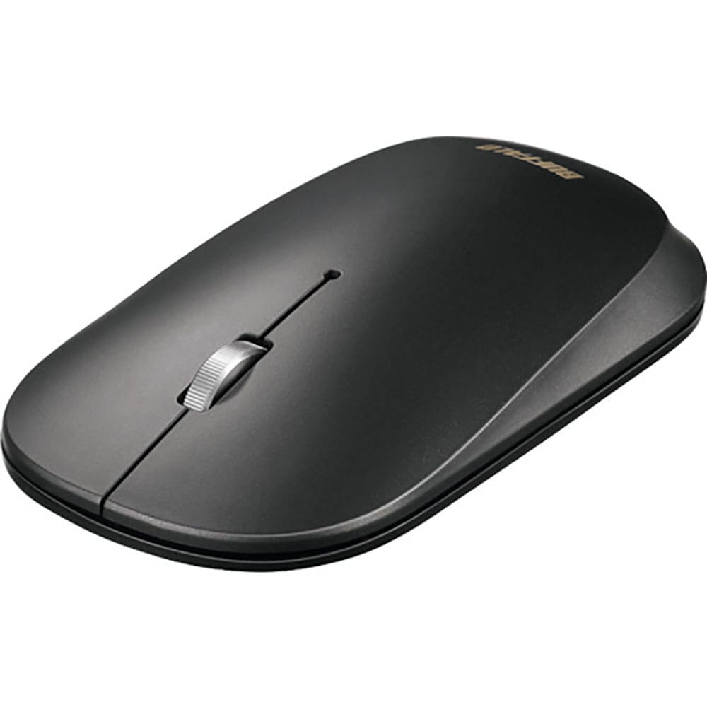 BUFFALO 薄型 3ボタン 無線 BlueLEDマウス ノーマル ブラック BSMBW330N_