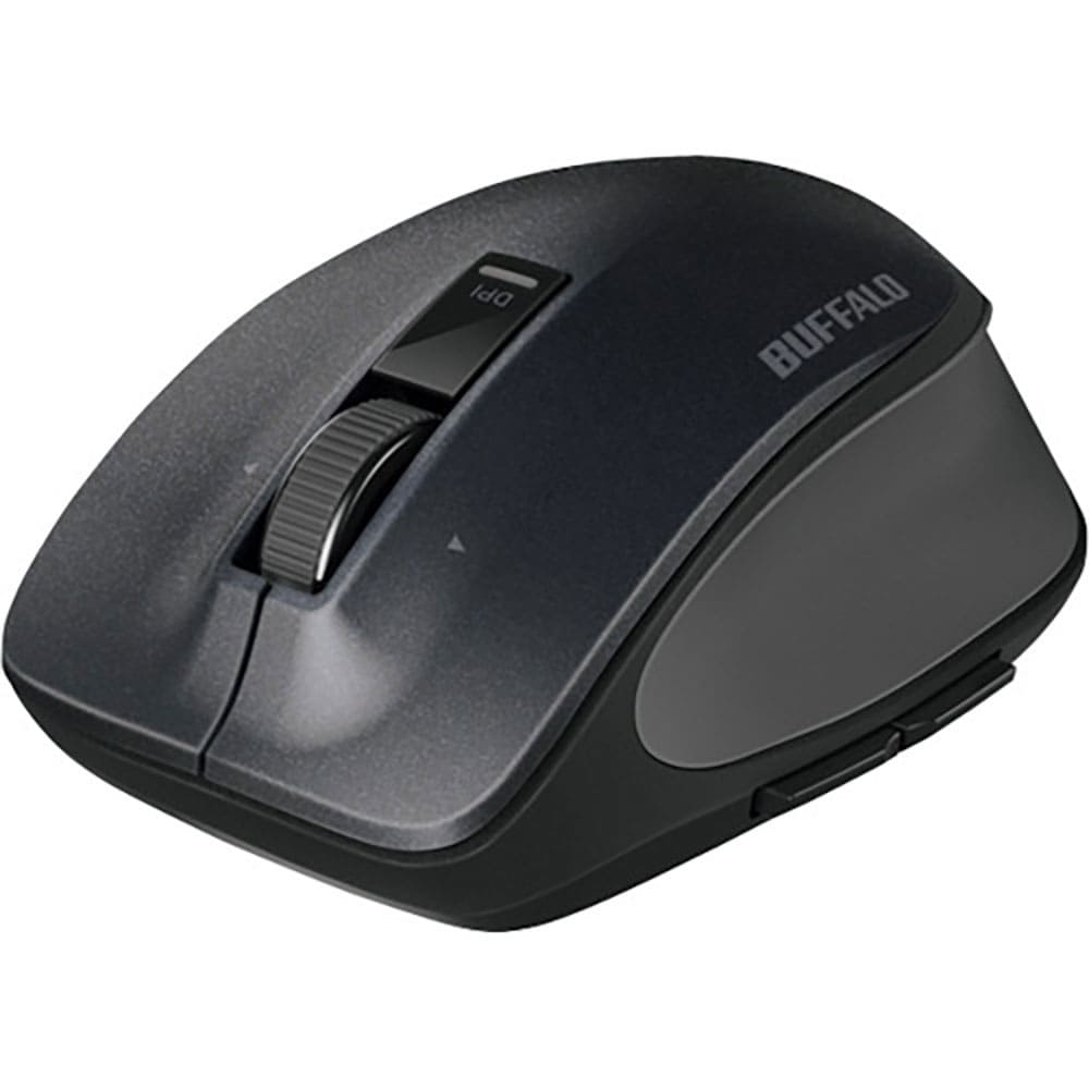 BUFFALO 無線 BlueLED プレミアムフィットマウス Mサイズ ブラック BSMBW50_