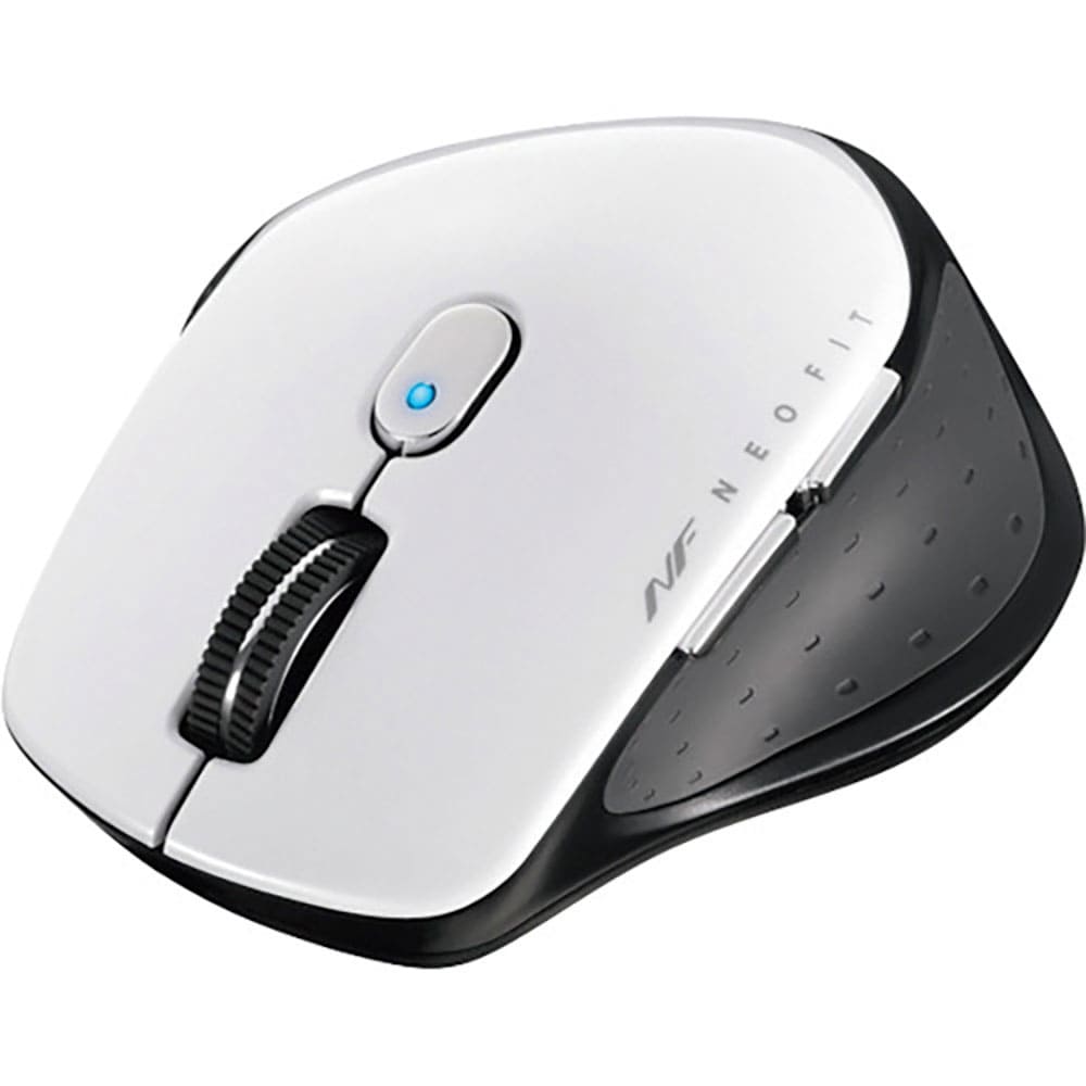 BUFFALO 無線 BlueLED 5ボタン NEOFITマウス Sサイズ ホワイト BSMBW_