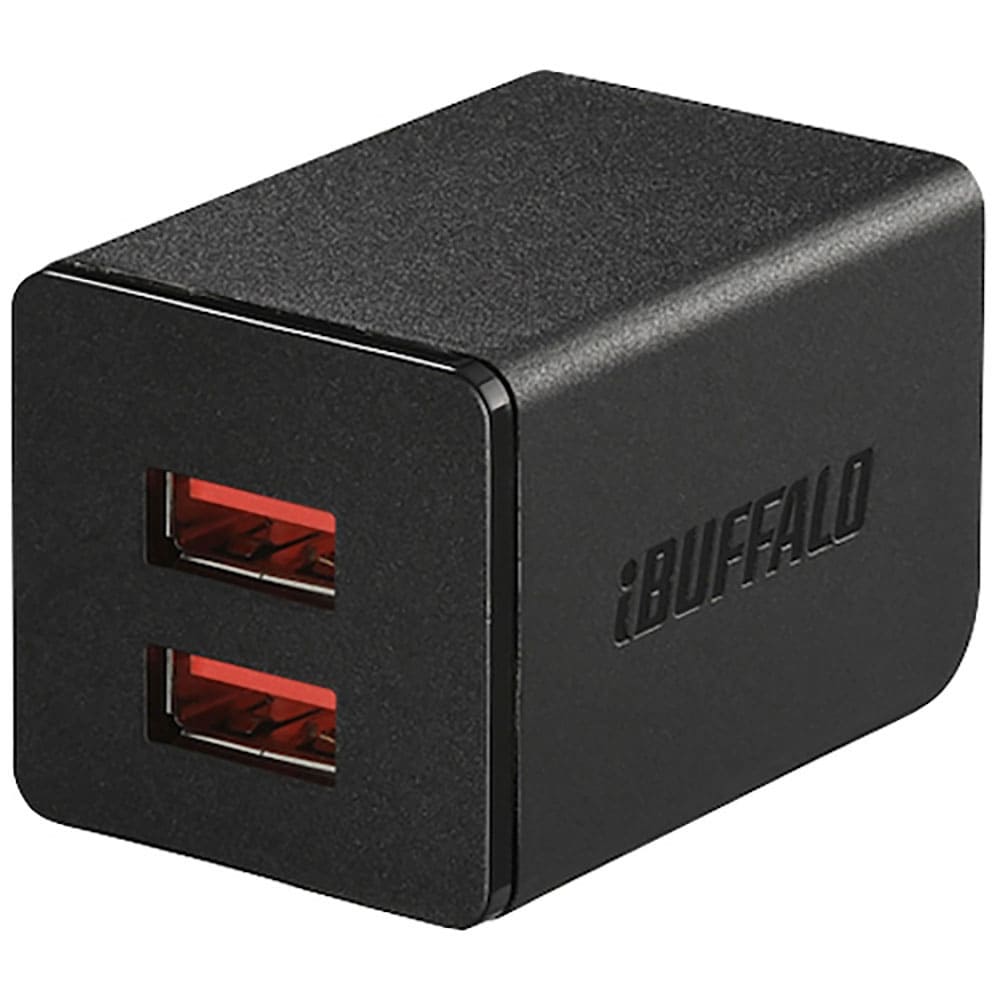 ＢＵＦＦＡＬＯ　２．４Ａ　ＵＳＢ急速充電器　ＡｕｔｏＰｏｗｅｒＳｅｌｅｃｔ機能搭載　２ポートタイプ＿