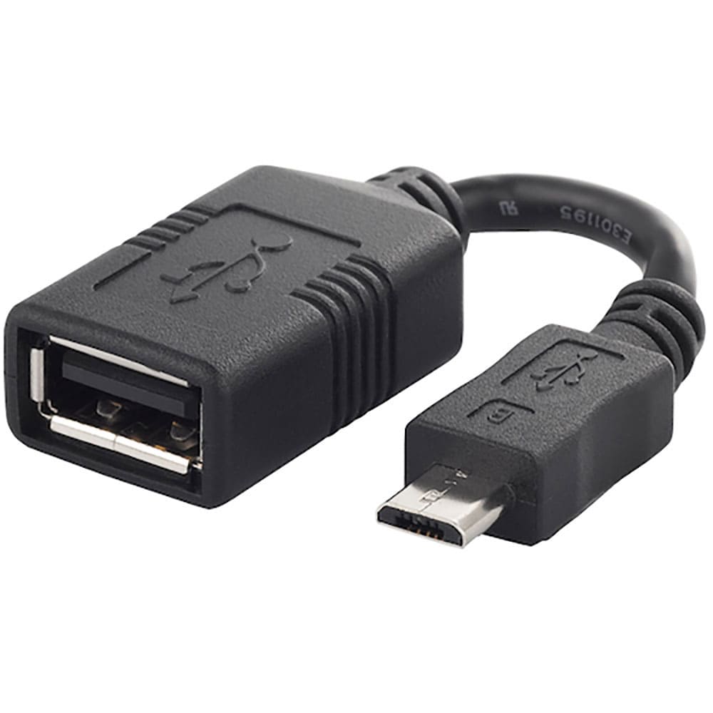 ＢＵＦＦＡＬＯ　ＵＳＢ変換アダプター　ＵＳＢ－ｍｉｃｒｏＢ：ＵＳＢ－Ａメス　ブラック　ＢＳＭＰＣ１＿