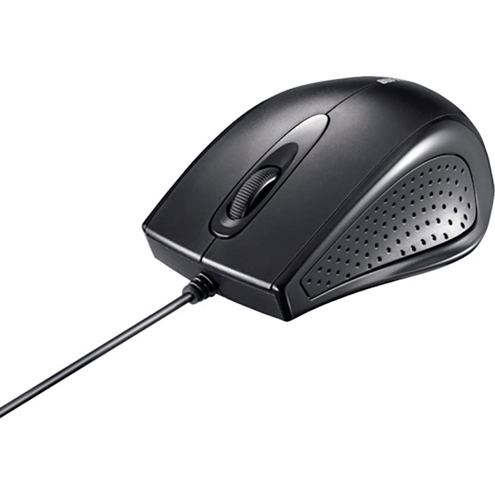 ＢＵＦＦＡＬＯ　有線　３ボタン　ＩＲ　ＬＥＤ光学式マウス　ブラック　ＢＳＭＲＵ０５０ＢＫ＿
