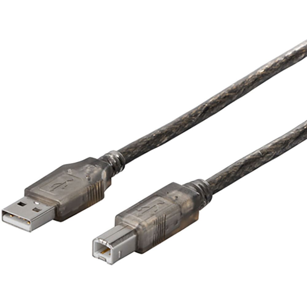 BUFFALO USB2.0ケーブル(A to B) 2m ブラックスケルトン BSUAB220B_