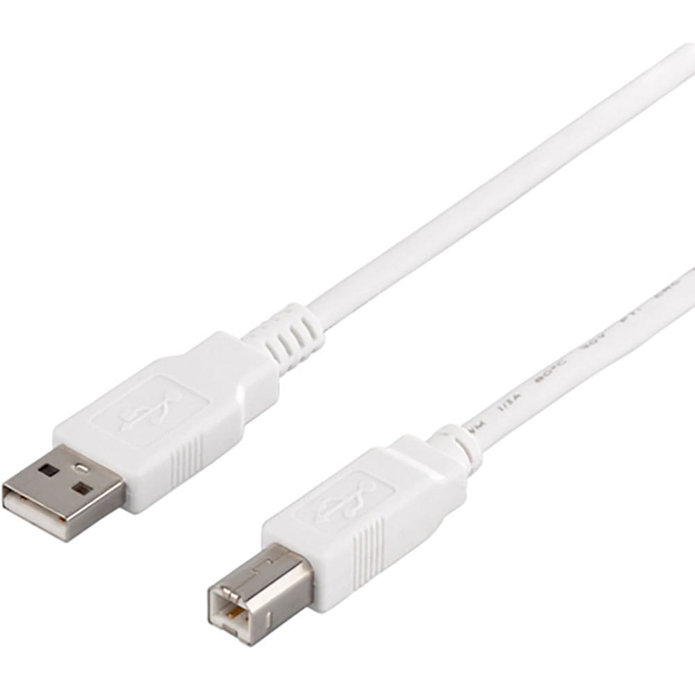 BUFFALO USB2.0ケーブル(A to B) 2m ホワイト BSUAB220WH_