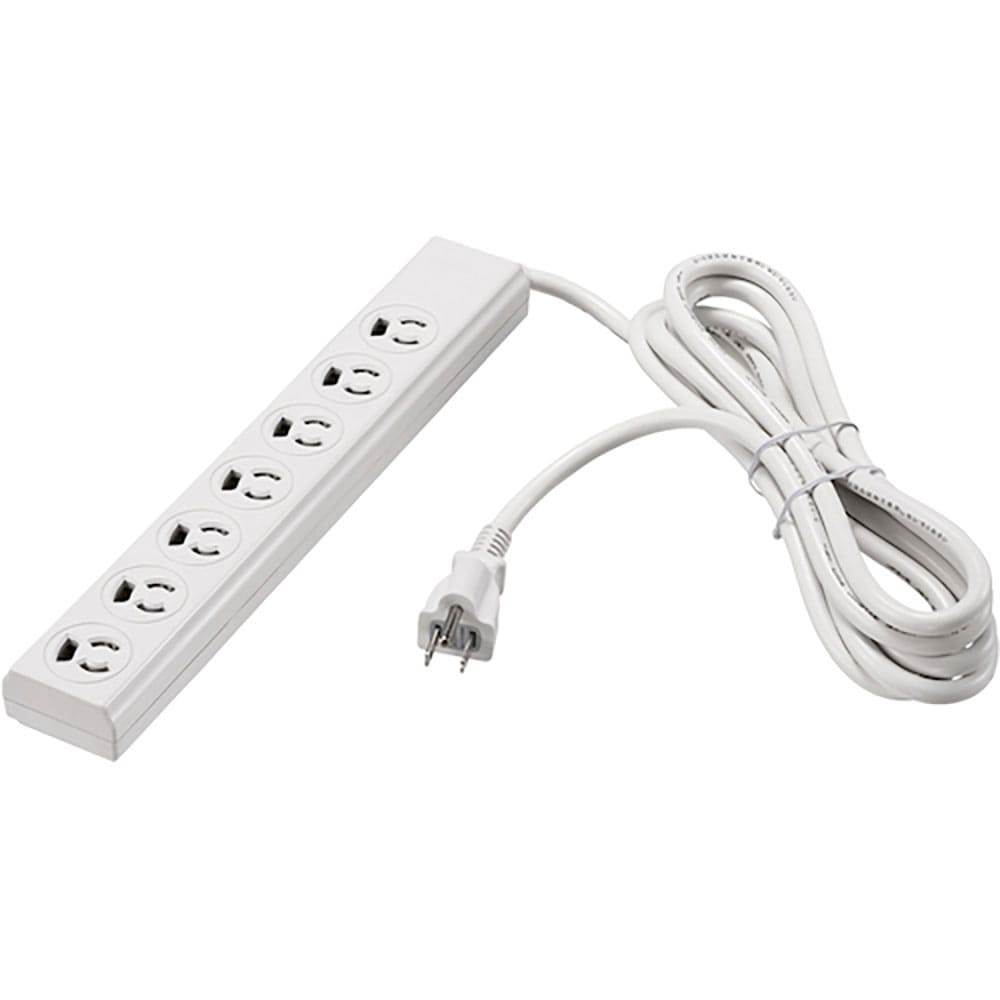 BUFFALO 3ピン式電源タップ 7個口 5m ホワイト 変換アダプター付 BTMKL3750W_