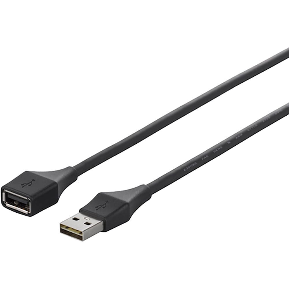 ＢＵＦＦＡＬＯ　どっちもＵＳＢ２．０　Ａ　ｔｏ　Ａ　延長ケーブル　０．５ｍ　ブラック　ＢＵ２ＡＡＤ＿