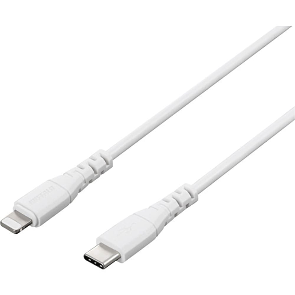 BUFFALO USB2.0 Type-C - Lightning PD対応ケーブル 2.0m ホ_