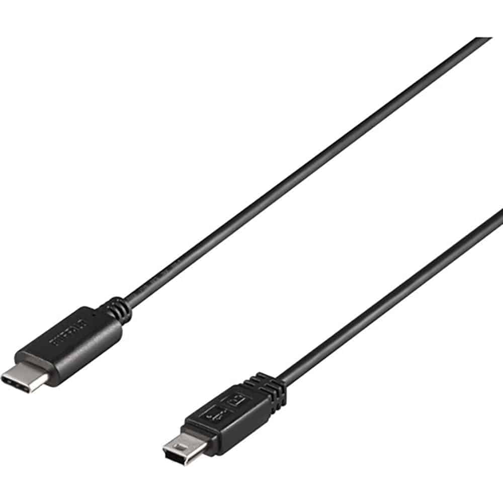 BUFFALO USB2.0ケーブル C-miniB 1m ブラック BU2CMN10BK_