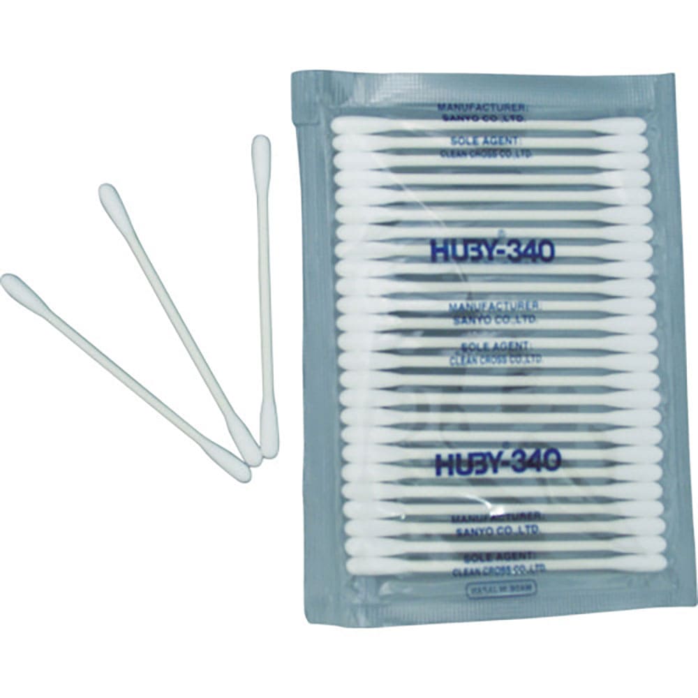HUBY 3インチ 工業用綿棒(先端砲弾型)CA-002 (25000本入) CA-002_