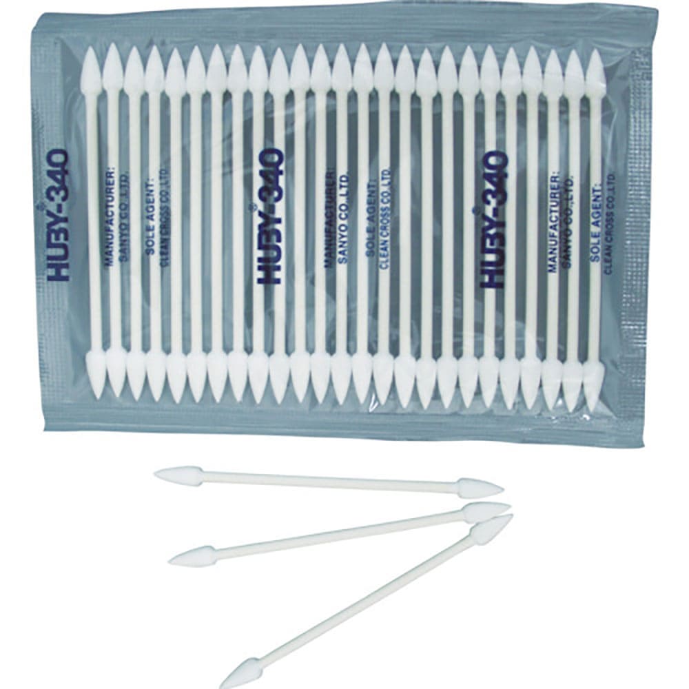 HUBY 3インチ 工業用綿棒(先端コーン型)CA-003 (25000本入) CA-003_